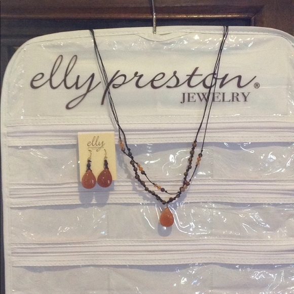 Set-Boho Layered Necklace and Earrings - Picture 2 of 8